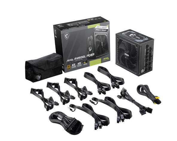MSI PSU MAG A1250GL PCIE5 - Resim 5