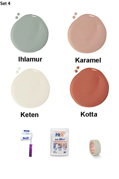 Bİ'Boya Geometrik Duvar Boyama Seti - Resim 5