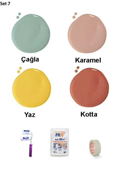 Bİ'Boya Geometrik Duvar Boyama Seti - Resim 8