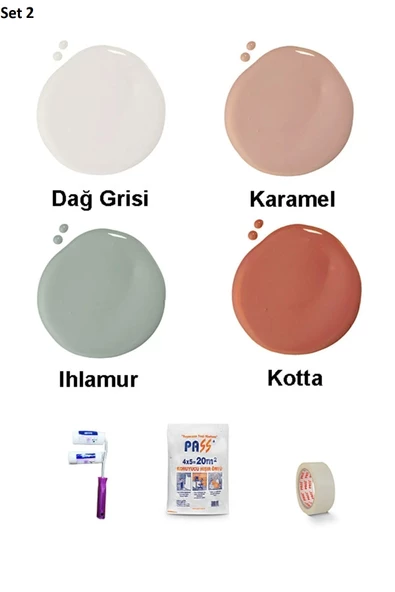 Bİ'Boya Geometrik Duvar Boyama Seti - Resim 3