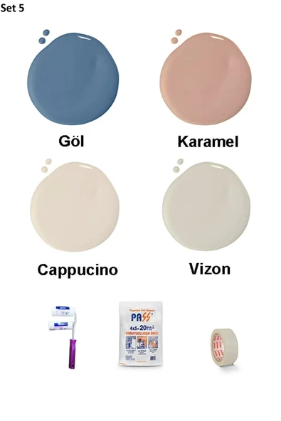 Bİ'Boya Geometrik Duvar Boyama Seti - Resim 6