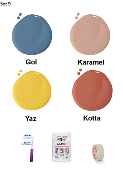 Bİ'Boya Geometrik Duvar Boyama Seti - Resim 10