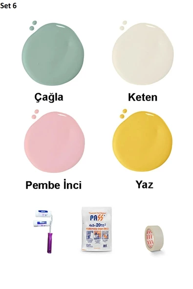 Bİ'Boya Geometrik Duvar Boyama Seti - Resim 7