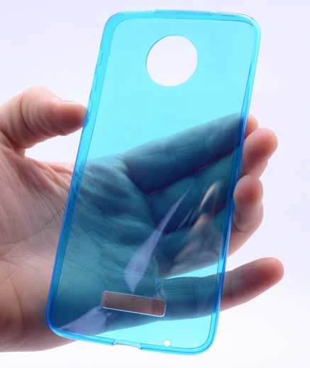 Lenovo Moto Z Play Kılıf Ultra İnce Silikon Kapak 0.2 mm Mavi ürün görseli 1