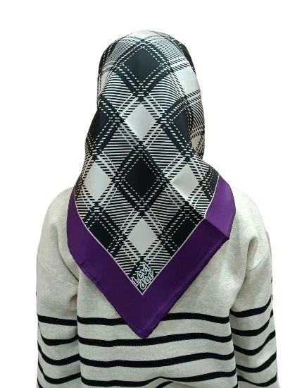 LEVİDOR İ-3843 TWİLL İPEK EŞARP - Resim 3