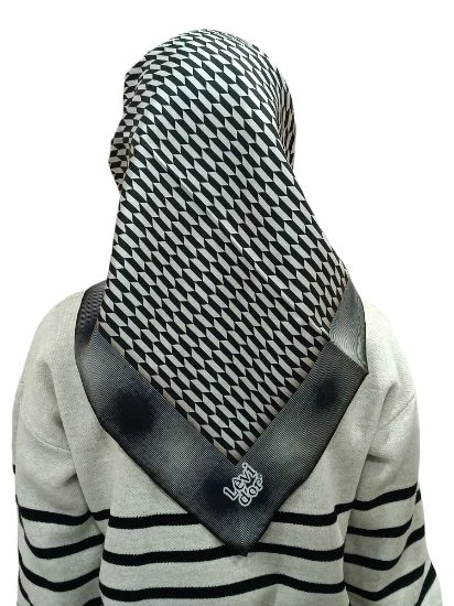 LEVİDOR İ-3835 TWİLL İPEK EŞARP - Resim 6