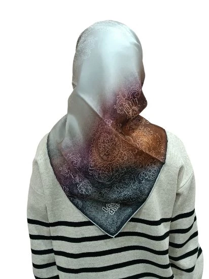 LEVİDOR İ-3834 TWİLL İPEK EŞARP - Resim 9