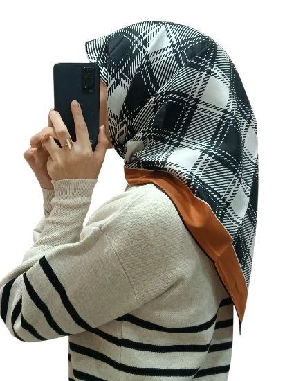 LEVİDOR İ-3843 TWİLL İPEK EŞARP - Resim 10