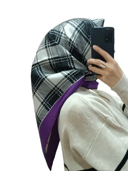 LEVİDOR İ-3843 TWİLL İPEK EŞARP - Resim 2