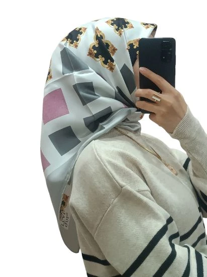LEVİDOR İ-3849 TWİLL İPEK EŞARP - Resim 2