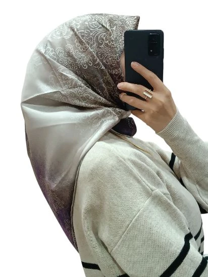 LEVİDOR İ-3834 TWİLL İPEK EŞARP - Resim 2