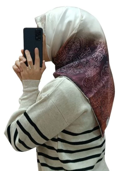 LEVİDOR İ-3834 TWİLL İPEK EŞARP - Resim 4