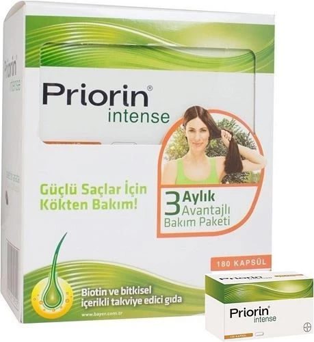 Priorin Intense Avantajlı Paket 60+120 Kapsül ürün görseli 1
