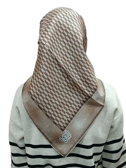 LEVİDOR İ-3835 TWİLL İPEK EŞARP - Resim 9