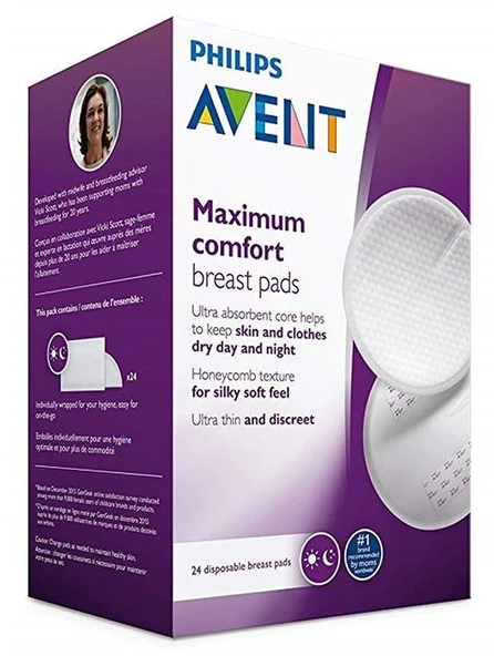 Philips Avent Göğüs Pedi Ultra Comfort | 24 Adet, Tek Kullanımlık ürün görseli 1