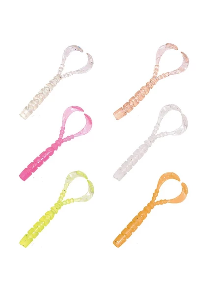 Mustad Aji Worm Chiki-Chiki 4cm Sahte Kurt 12 Adet ürün görseli 1