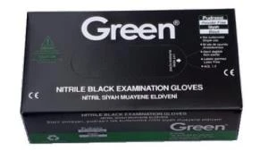 Green Muayene Eldiveni Nitril Pudrasız Siyah Büyük Boy (L) | 100 Adet ürün görseli 1
