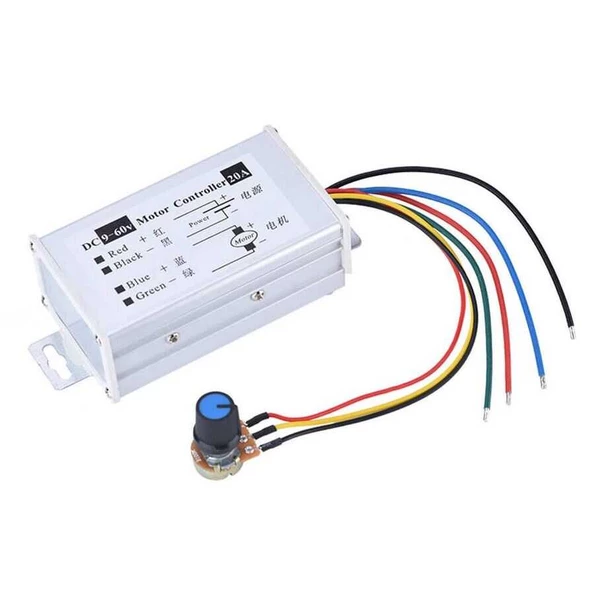 DC 9-60V 20A PWM Motor Sürücü Hız Kontrol Devresi ürün görseli 1