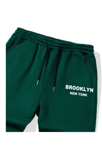 Erkek Brooklyn Baskılı Eşofman Altı ürün görseli 1