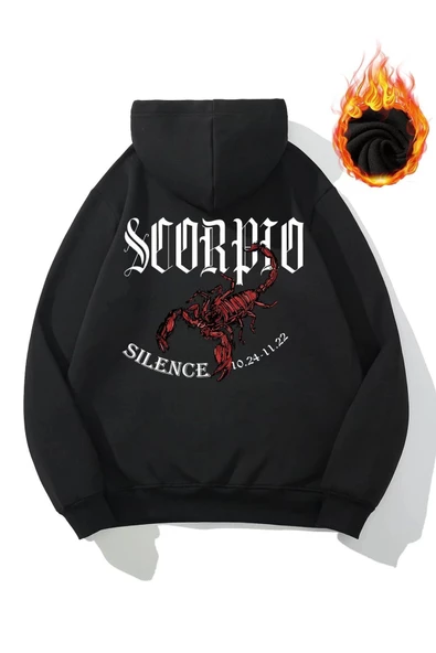 Kadın Scorpion Kapüşonlu Sweatshirt - Resim 4