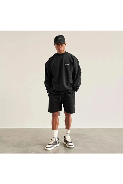 Erkek Represent Baskılı Oversize Bisiklet Yaka Sweatshirt - Resim 5