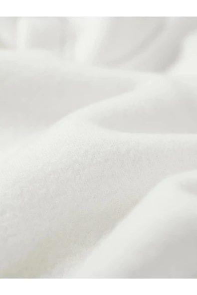 Japon Ağacı Baskılı Oversize Kapşonlu Sweatshirt - Resim 5
