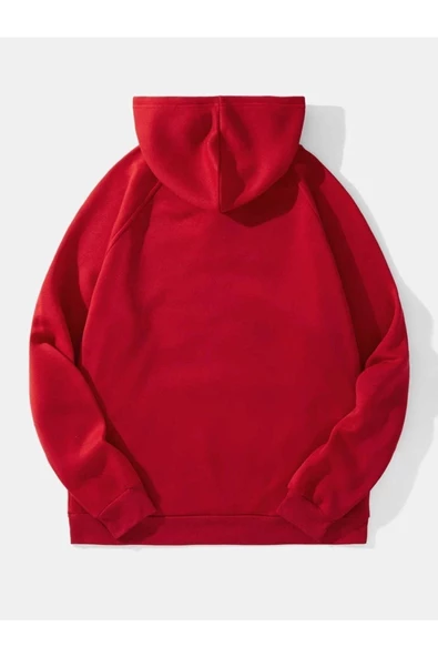 Tavşan Baskılı Oversize Kapüşonlu Sweatshirt - Resim 6