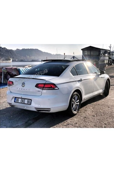 Vw Passat B8 Spoiler Bagaj Üstü Spoiler - Spoyler Piano Black ürün görseli 1