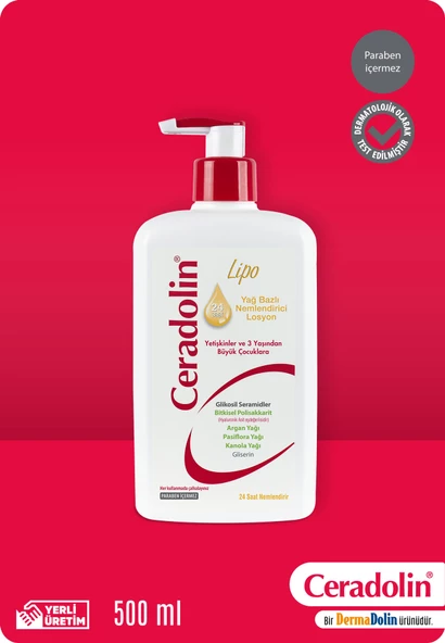 Ceradolin Lipo Yağ Bazlı 500 ml Nemlendirici Losyon ürün görseli 1