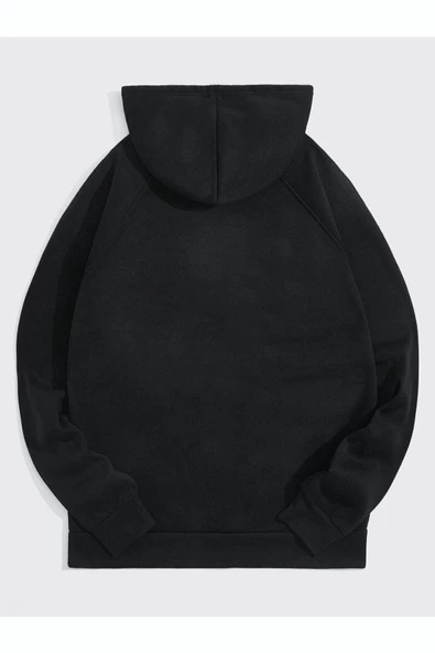 Unisex Atalanta Baskılı Oversize Kapşonlu Sweatshirt - Resim 9