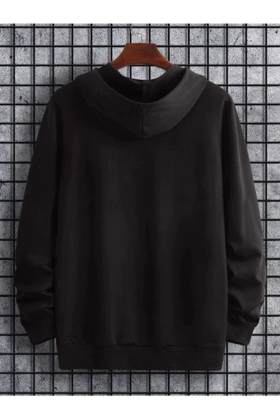 Unisex Dream Baskılı Oversize Kapüşonlu Sweatshirt - Resim 8
