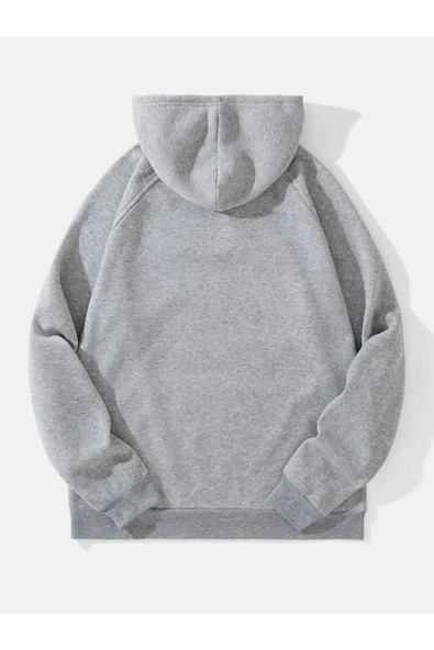 Unisex Atalanta Baskılı Oversize Kapşonlu Sweatshirt - Resim 3