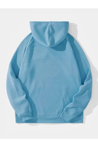 Unisex Atalanta Baskılı Oversize Kapşonlu Sweatshirt - Resim 6