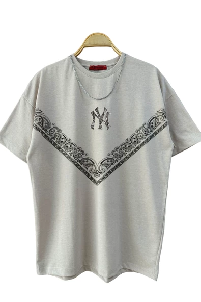 Erkek NY Baskılı T-Shirt - Resim 3
