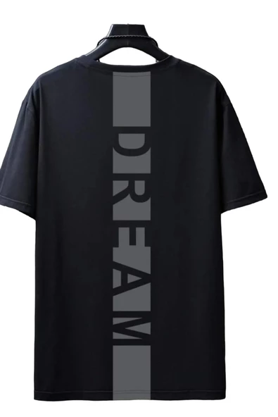 Erkek Sırt Dream Baskılı Oversize T-shirt ürün görseli 1
