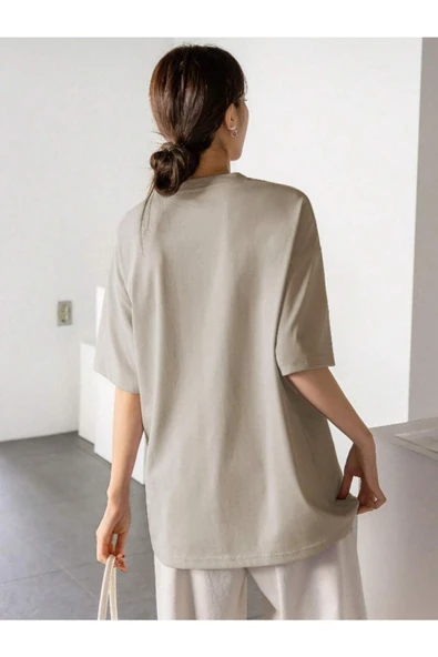 Kadın Thousand Baskılı Oversize T-shirt - Resim 5
