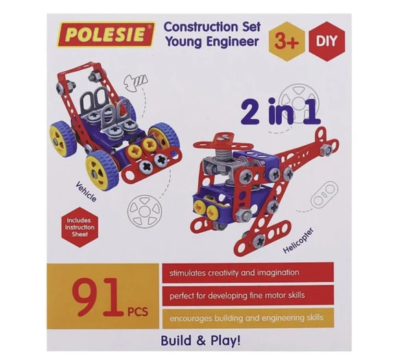POL-72986 - MUCİT TASARIM  91 PARÇA EĞİTİCİ SET ürün görseli 1