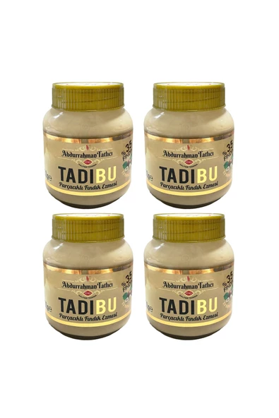 Abdurrahman Tatlıcı Tadıbu Parçacıklı Fındık Ezmesi 330 gr x 4 Adet ürün görseli 1