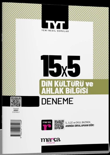 TYT Din Kültürü ve Ahlak Bilgisi 15 x 5 Deneme Marka Yayınları ürün görseli 1