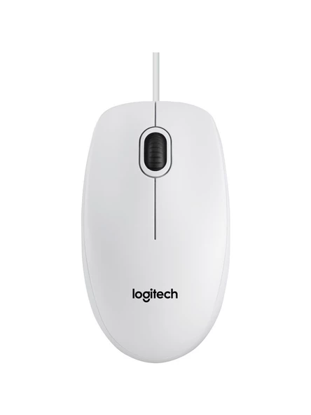 Logitech B100 Kablolu USB Mouse - Beyaz 910-003360 ürün görseli 1