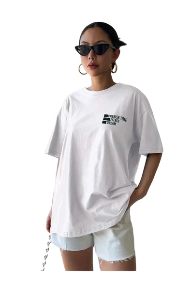 Unisex Effect Baskılı Oversize T-shirt ürün görseli 1