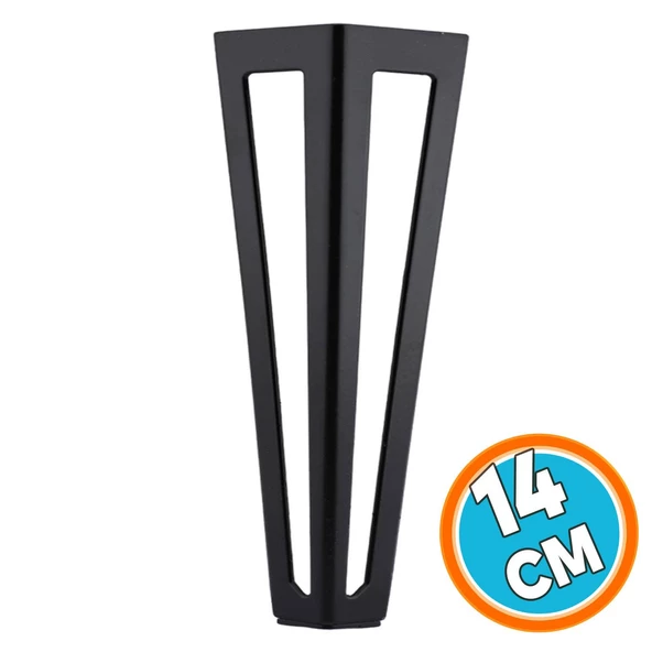 Mobilya Koltuk Baza Puf Sehpa Tv Ünite Masa Ayağı Ayakları Metal Ayakları 14 Cm Siyah ürün görseli 1