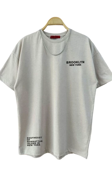 Erkek Brooklyn Ny Baskılı Tshirt - Resim 3