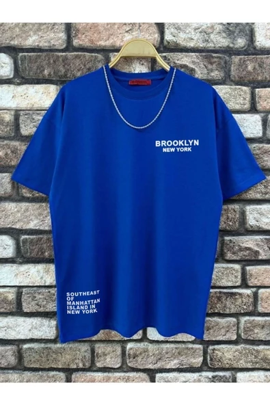 Erkek Brooklyn Ny Baskılı Tshirt - Resim 12