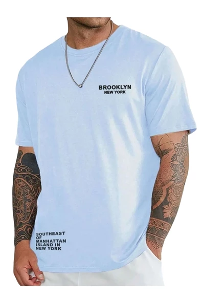 Erkek Brooklyn Ny Baskılı Tshirt ürün görseli 1