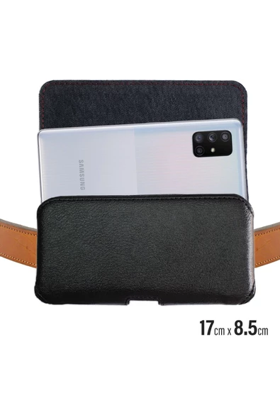 Samsung Galaxy A71 Uyumlu Kemer Kılıfı  Samsung A71  Kılıf Bel Kemer Çanta Telefon Kılıfı ürün görseli 1