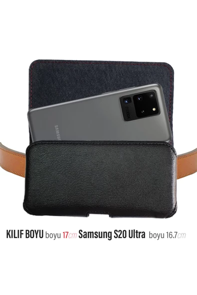 Samsung Galaxy S20 Ultra Uyumlu Kemer Kılıfı Kapaklı ürün görseli 1