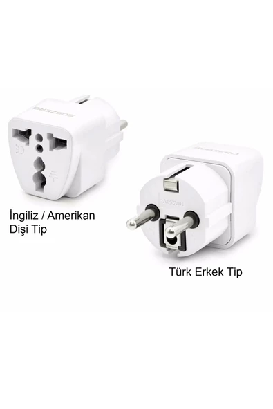 Amerikan İngiliz Priz Çevirici Adaptör Dönüştürcü Fiş ürün görseli 1