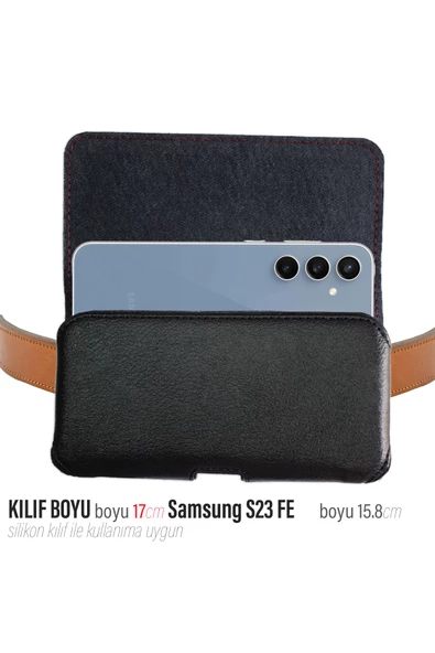 Samsung S23 FE Uyumlu Kemer Kılıfı Kapaklı Bel Kılıfı (2 BOY) ürün görseli 1
