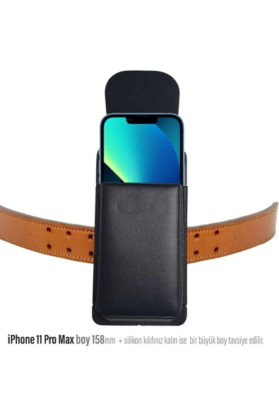 iPhone 11 PRO MAX   uyumlu  Kemer Kılıfı Bel Çanta Kılıf ürün görseli 1